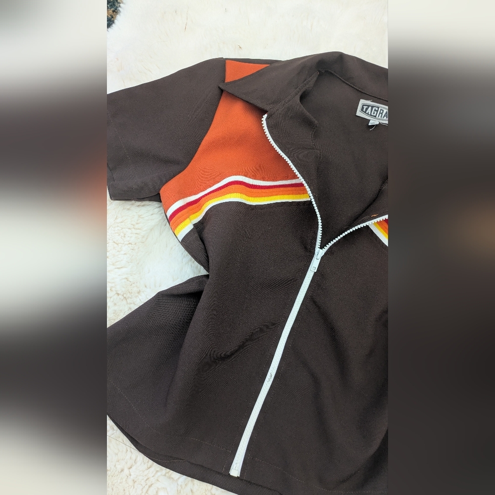 90s Tag Rag Striped Retro Zip Front Shacket - Picture 7 of 11